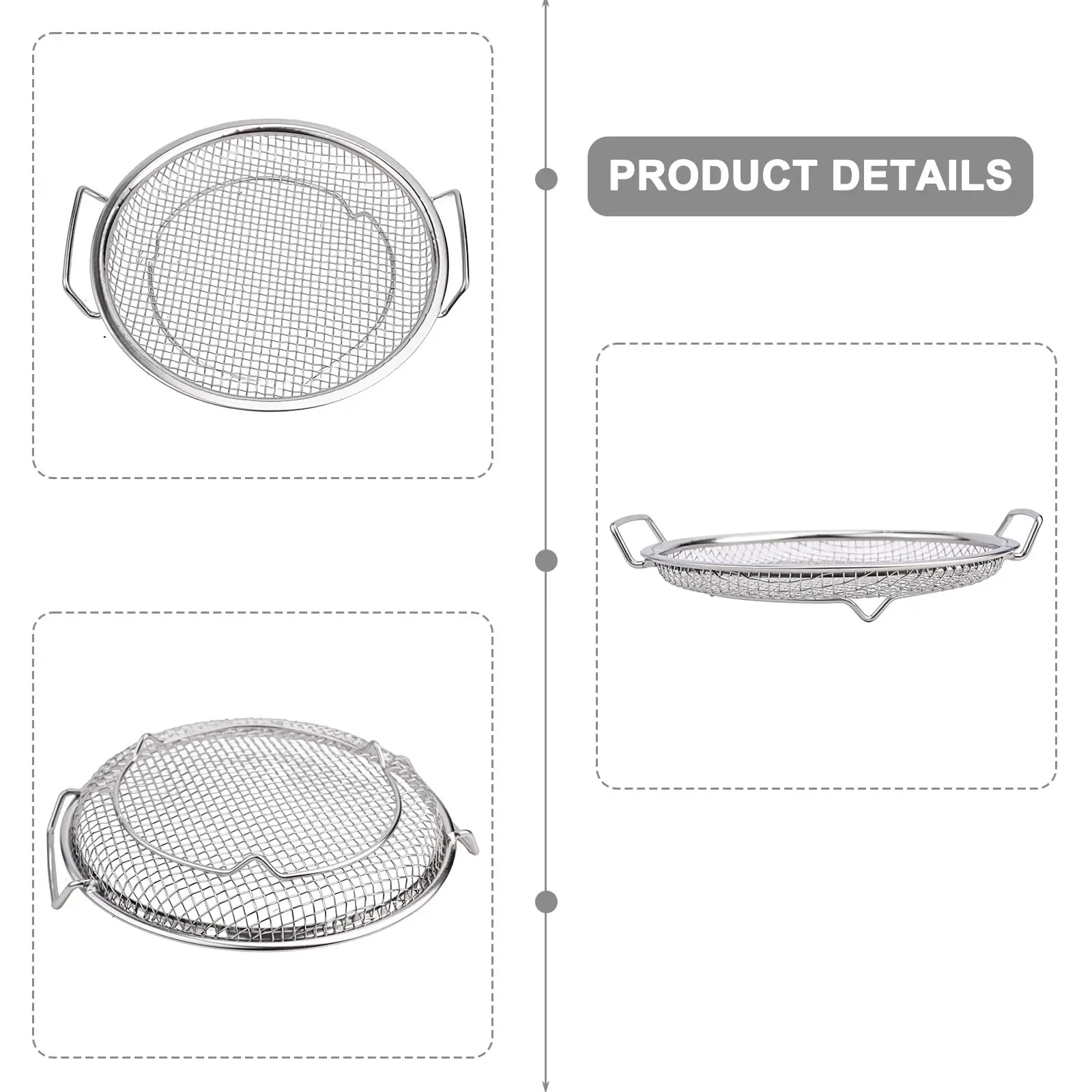 Commercial Kitchen Stainless Steel Oil Filter Oil Draining Rack Double-ear Design High-quality Stainless Steel