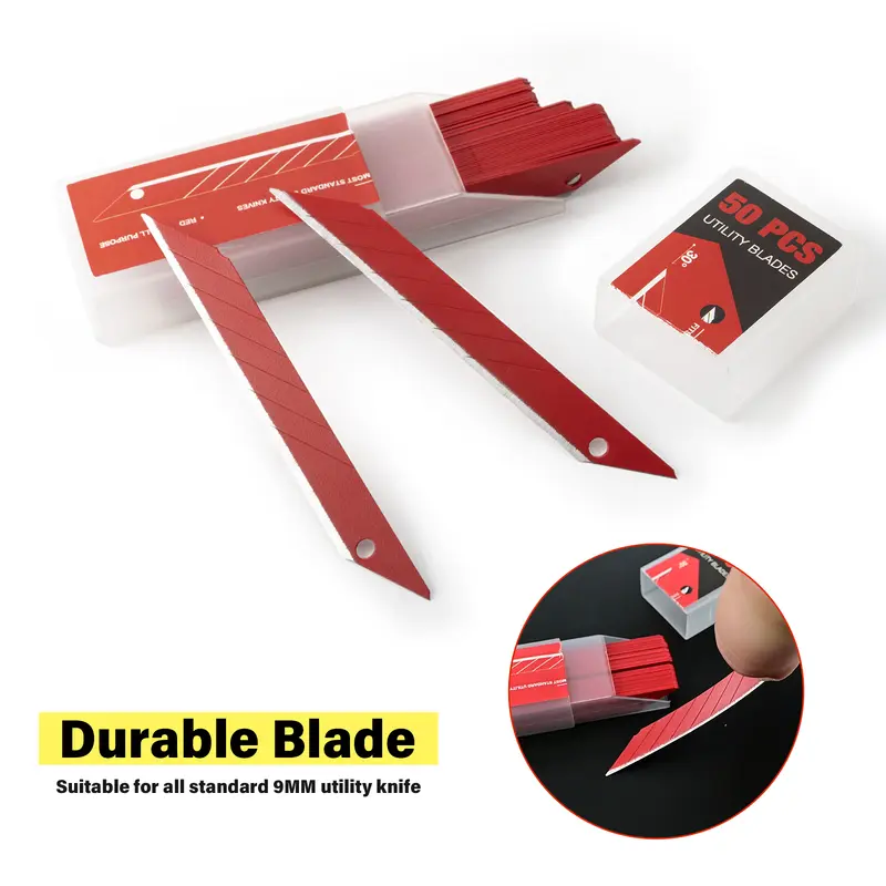 EHDIS 50/100pcs 30 Degree Snap Off Replacement Blades Utility Knife Cutter Spare Blade Car Wrap Vinyl Film Engrave Cutting Tools - Image 3