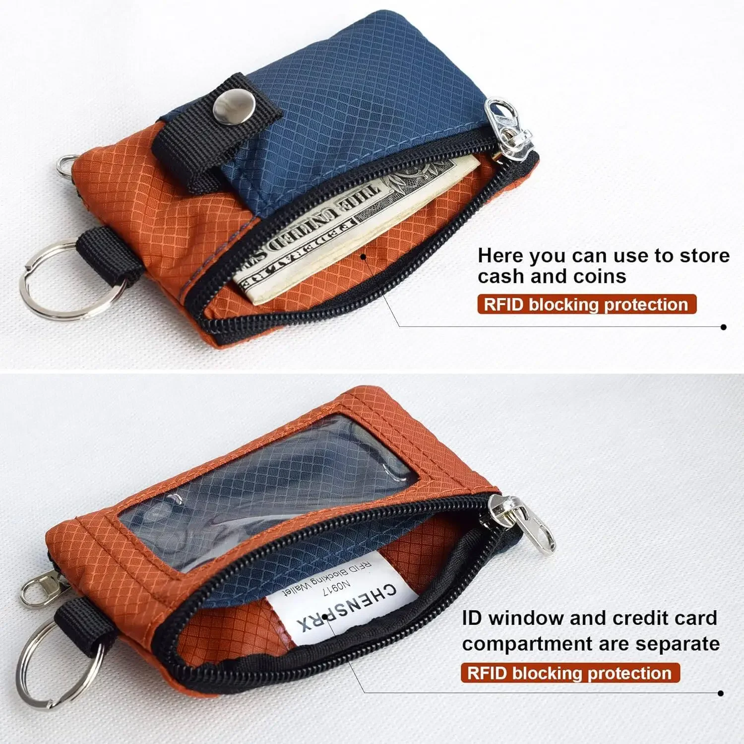 Portafoglio Minimalista Piccolo E Impermeabile, Con Blocco RFID