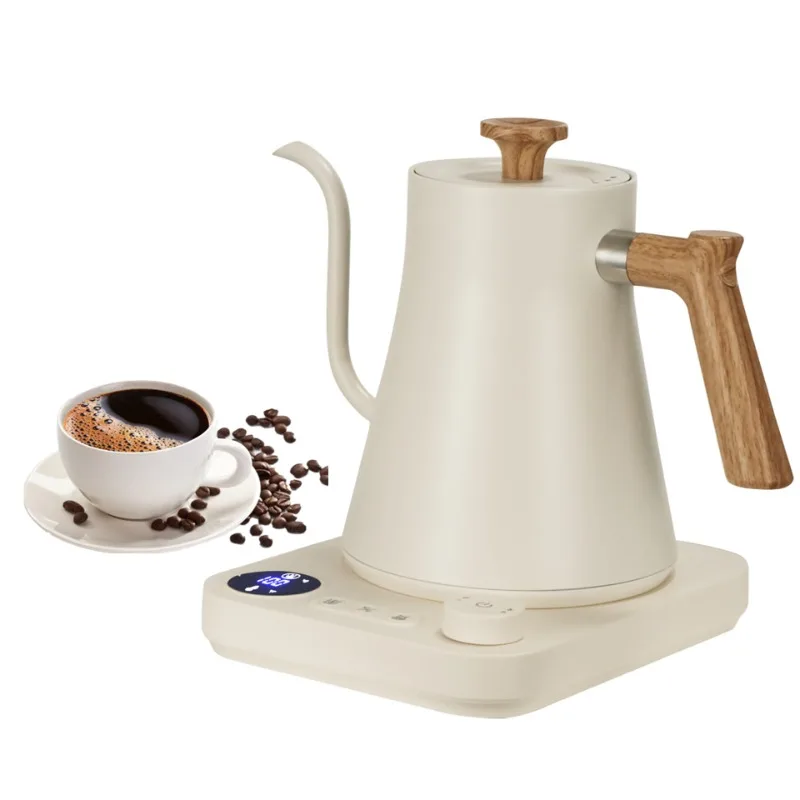 Electric Gooseneck Kettle 1200W Hand Brewed Kettle Coffee Pot Intelligent Constant Temperature Control Tea Pot Portable Kettle