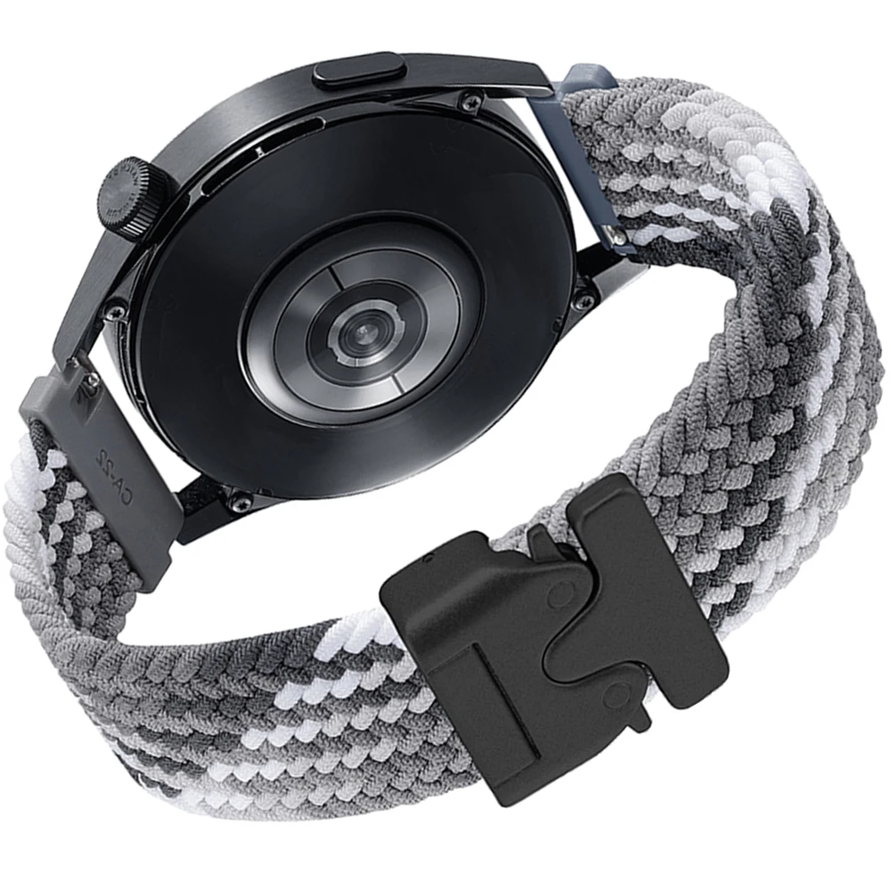 Braided Velcro Strap, 20mm 22mm Adjustable Watch Band