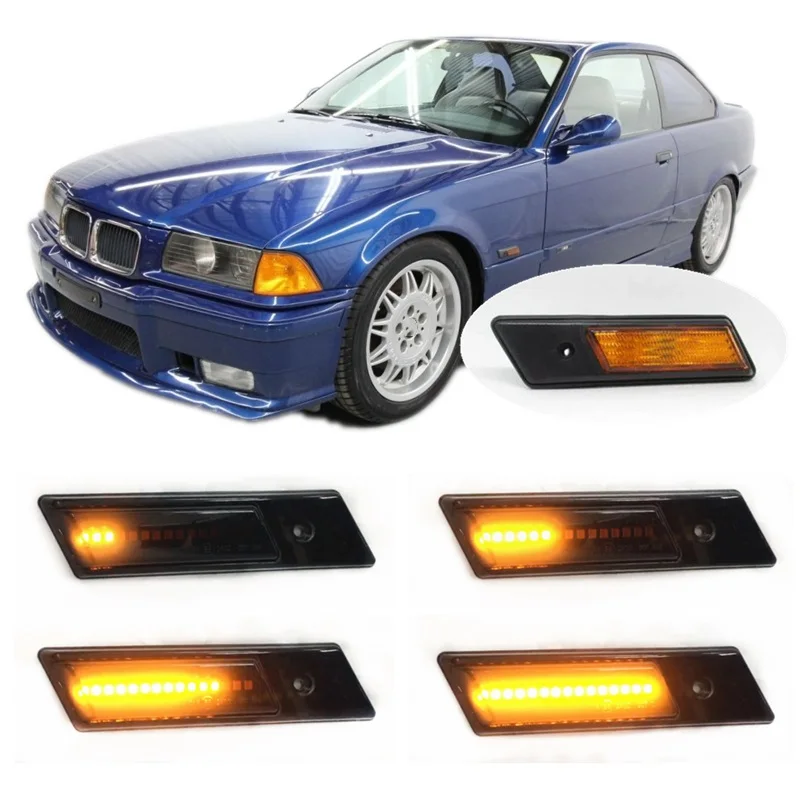 

Подходит для BMW 3 серии E36 1991 1992 1993 1994 1995 1996, Динамический светодиодный боковой маркер, указатель поворота, сигнальная лампа