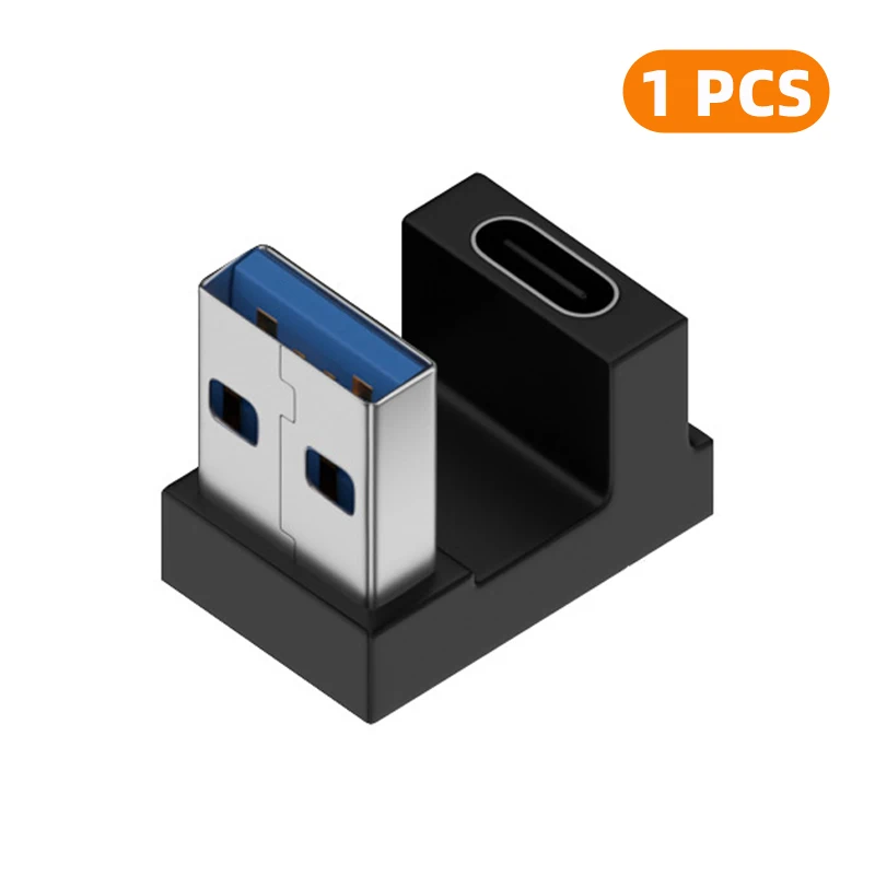 ตัวเลือกสินค้า อะแดปเตอร์ USB-A ถึง Type-C 90 องศา 10Gbps