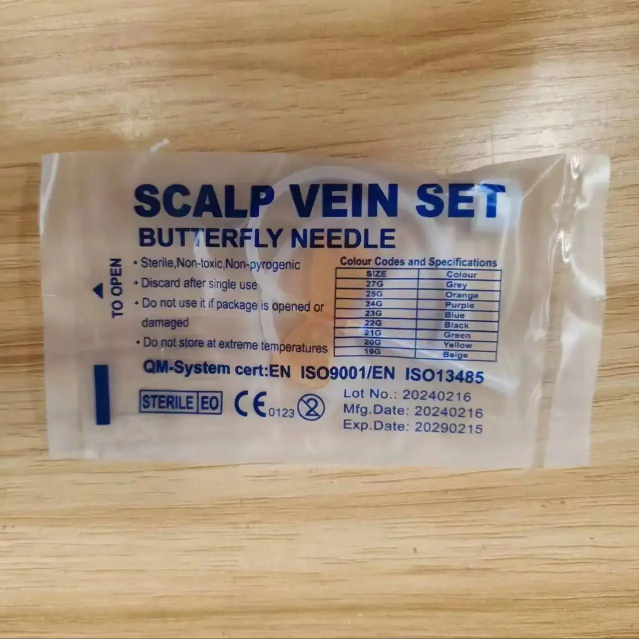 Disposable Scalp Vein Set Blood Collection Needle Kit Pet Medical With Double Wings For Infusion Set 25g Disposable Blood Collection Needle