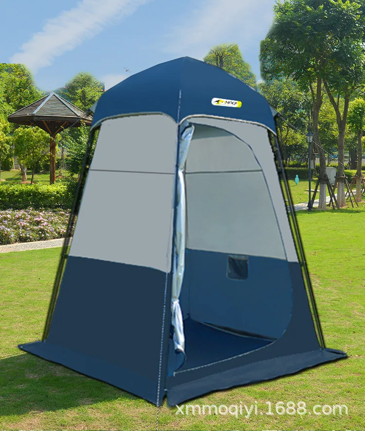 Tenda Cabina Portatile Per La Privacy – 150x150x190 Cm, Impermeabile E Anti-UV, Per Campeggio, Doccia E Spogliatoio, Blu/verde