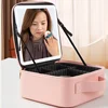 Smart LED Cosmetic Case with Mirror Cosmetic Bag Travel Makeup Bags for Women Fashion Portable Storage Bag Travel Makeup Bags 3