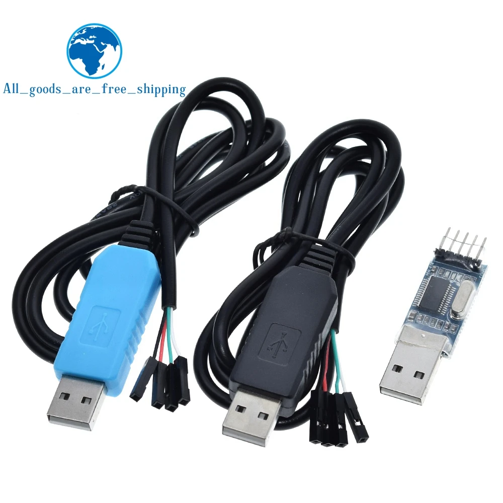 TZT PL2303 PL2303HX/PL2303TA USB zu RS232 TTL Konverter Adapter Modul mit staubdichter Abdeckung PL2303HX für Arduino-Downloadkabel