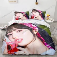 3D Print Kpop Girl Group Twice Nayeon Bedding Set Duvet Cover Bed Set Quilt Cover Pillowcase Comforter king Queen Size Boy Adult 1