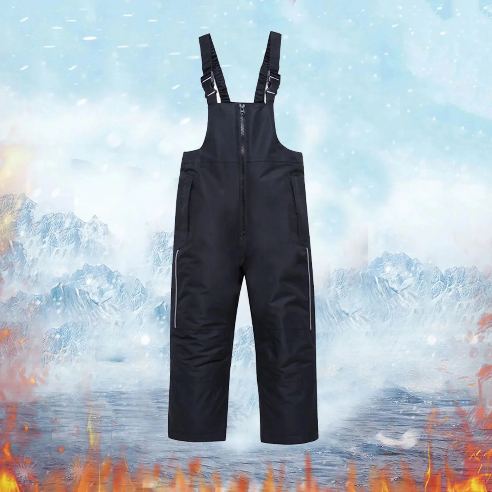 Toddler Boys Girls Snowboard Ski Pants Children's Snow Sports Skiing Suspenders Pants Winter Warm Kids Ski Bib Overalls 2-5T