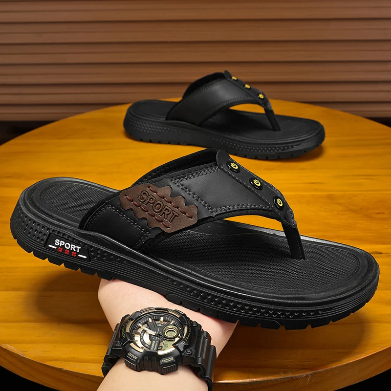 Leather Sandals Best Mens Flip Flops 2020 CYYTL Summer Flip Flops