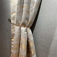 European Luxury Gold Thread Marble Texture Jacquard High-Precision Thickened Curtains For Living Room Bedroom Study Kitchen 1