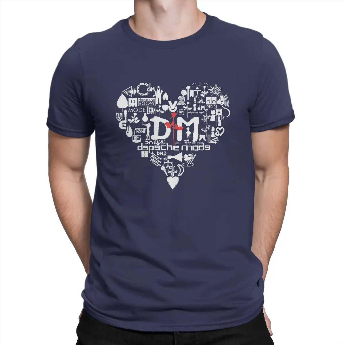 thumbnail image 1 of Camiseta especial Love Rock de Depeche Cool Mode, camiseta informal de verano para adultos, 1 of 7