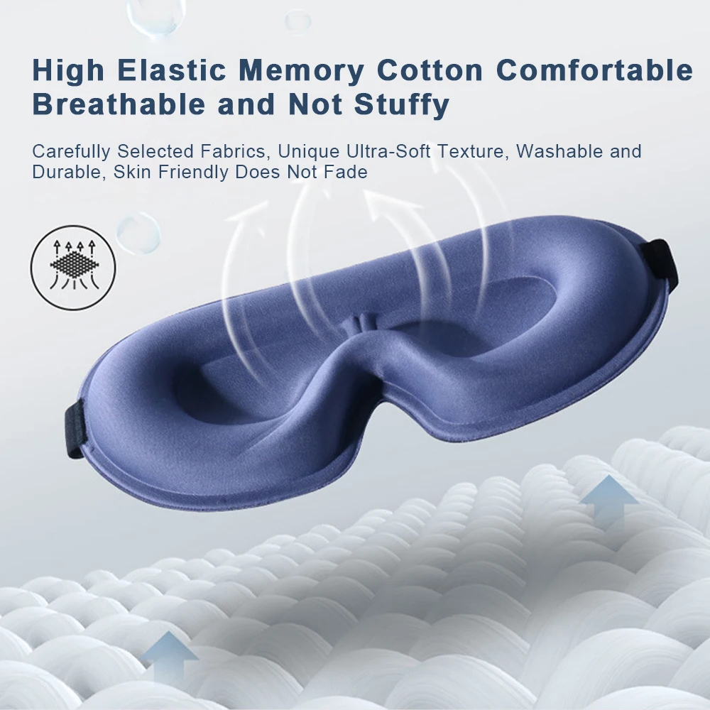 3D Sleeping Mask Block Out Light Sleep Mask for Eyes Soft Sleeping Aid Eye Mask for Travel Eyeshade Night Breathable Slaapmasker