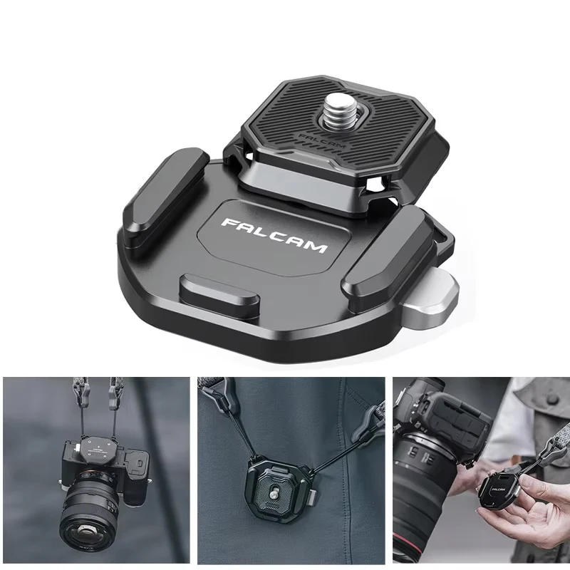 Falcam F38 V2 범용 어깨 스트랩 빠른 릴리스 플레이트 Arca 스위스 DSLR 카메라 삼각대 슬라이드 마운트 어댑터 카메라 클램프