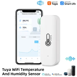 Smart WiFi Temperature & Humidity Sensor with App Monitoring and Voice Control (TH08)