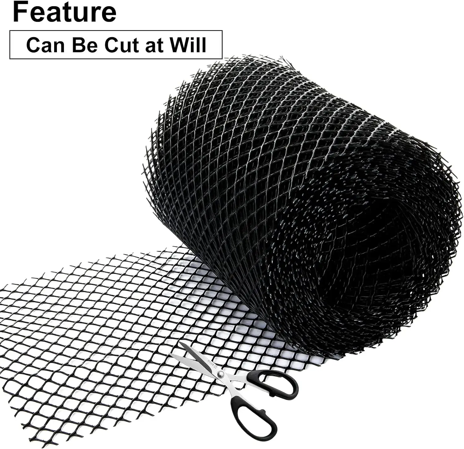 Plastic Gutter Guard Mesh Roll 2 Packs 6&rdquo; X 20Ft 20 Clip Fixed Hooks gutter leaf guard