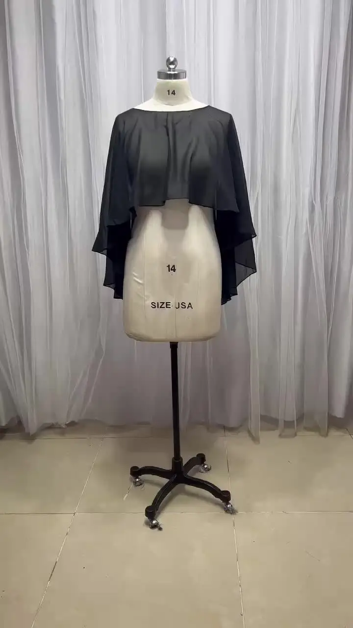 Boléro Femme Mousseline Chic Et Élégant - Cape Légère Mariage Soirée Été