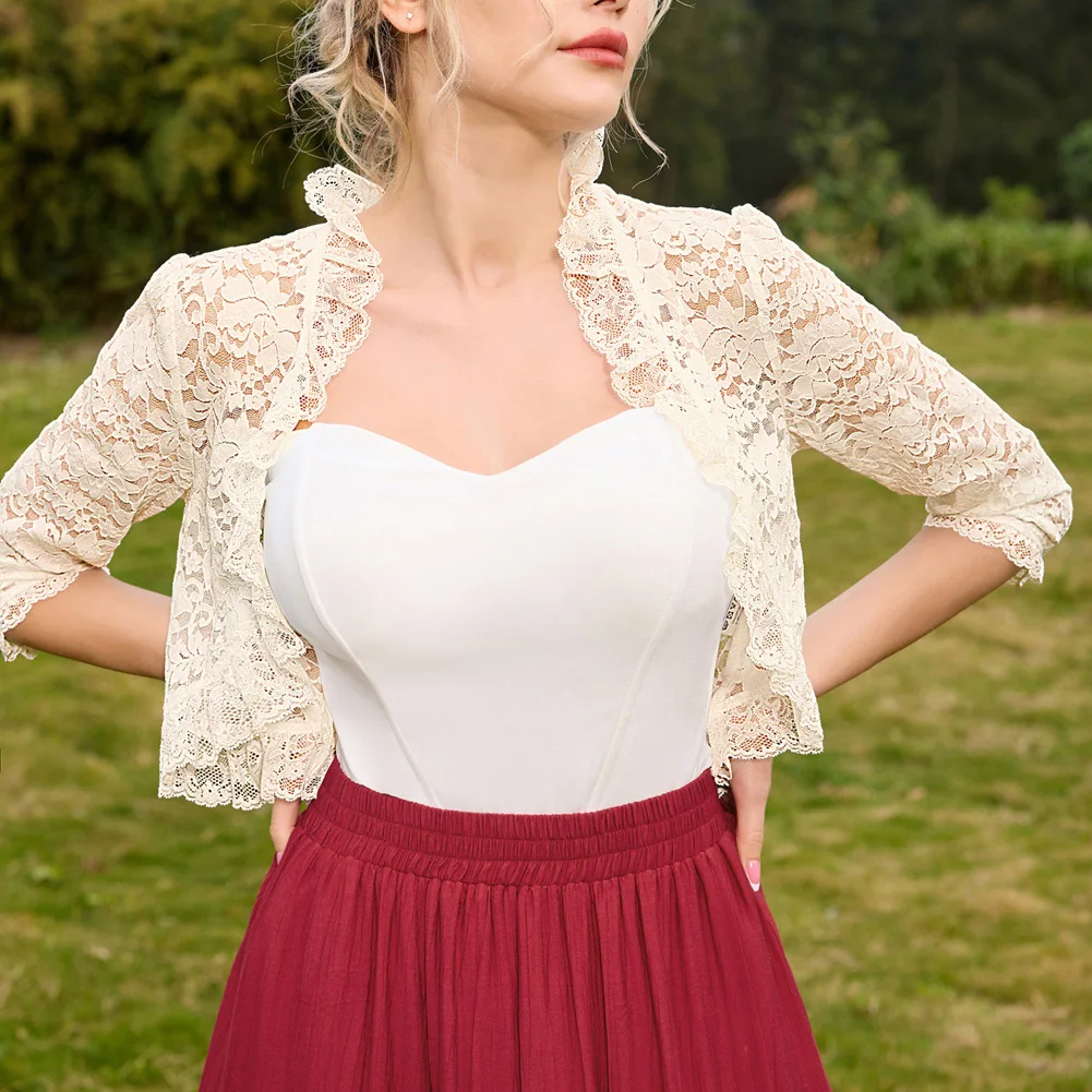 lace shrug top