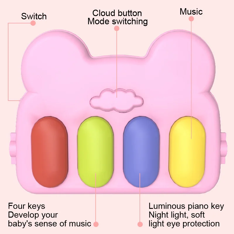 New Baby Activity Fitness Gym Rack 0-1 Year Old Newborn Educational Music Pedal Piano Toddler Toy Gift Mother and Child Supplies 2
