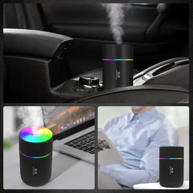 Car Air Humidifier USB Aroma Diffuser Ultrasonic Essential Oil Diffuser with LED Air Freshener Purifier Aroma for Home Appliance 5