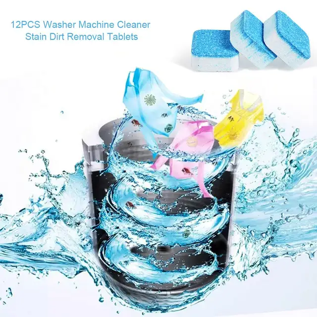 12pcs/box Washing Machine Cleaning Tablets Effective Water Tank