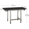 ADA Bariatric Folding Wall Mount Shower Bench 1000lb Capacity Matte Black Phenolic Seat 2