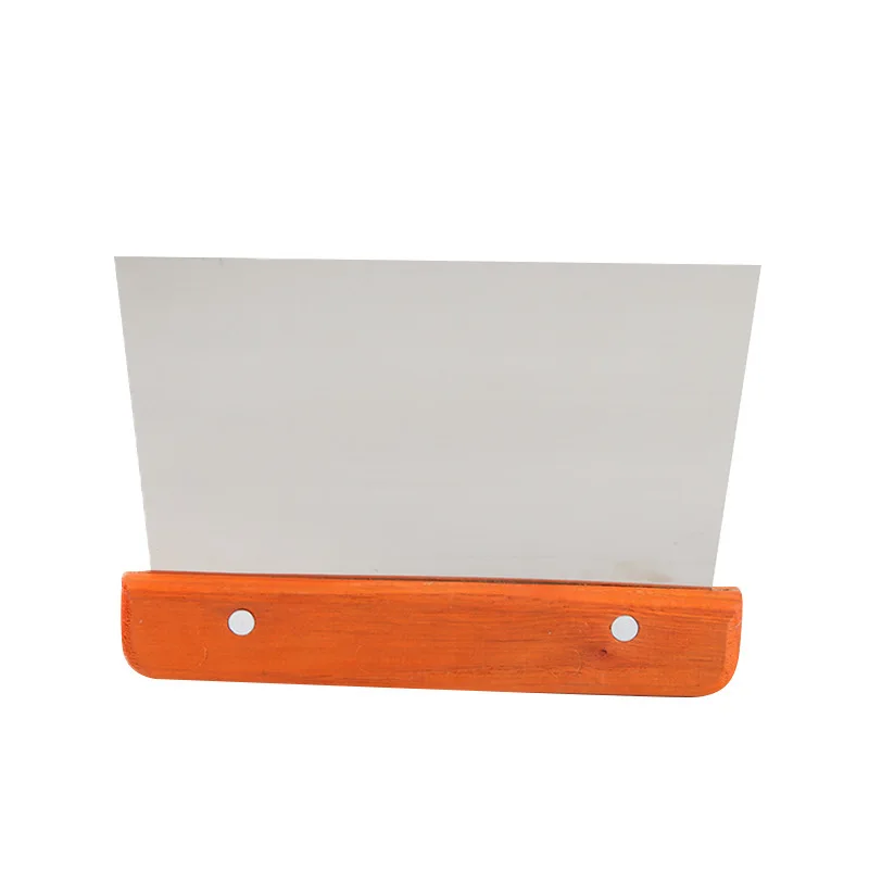 Stainless steel Bake Scraper Trapezoidal Cream Cake Dough Knife Scraper Household Kitchen Baking Tool Large Cutting Knife cake dough scraper