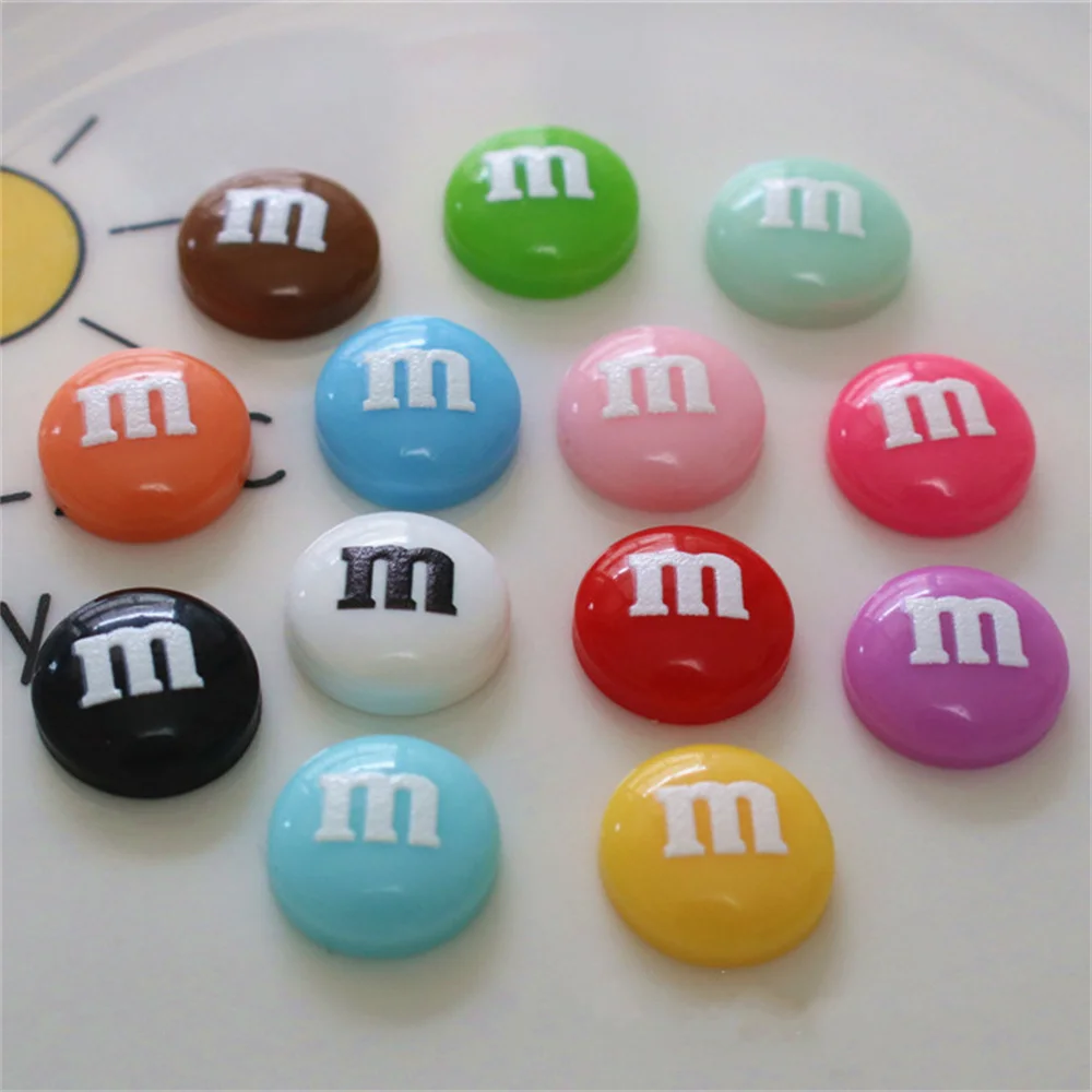 Description Picture 4 of item30Pcs Colorful Mini Chocolate Bean Flatback Resin Cabochon Scrapbook Embellishments Materials DIY Shoe Jewelry Phone Shell Patch