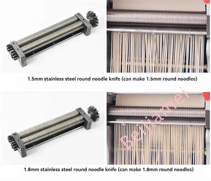Description Picture 5 of itemElectric Household Pasta Maker Automatic Noodle Making Machine Dough Pressing Spaghetti Making 2-in-1 Stainless Steel
