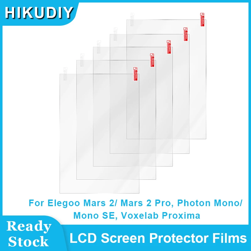 

HIKUDIY 2,5-дюймовая устойчивая к царапинам Защитная пленка для ЖК-экрана для смолы 3D принтера Elegoo Mars 2/Mars 2 Pro, Photon Mono/Mono SE