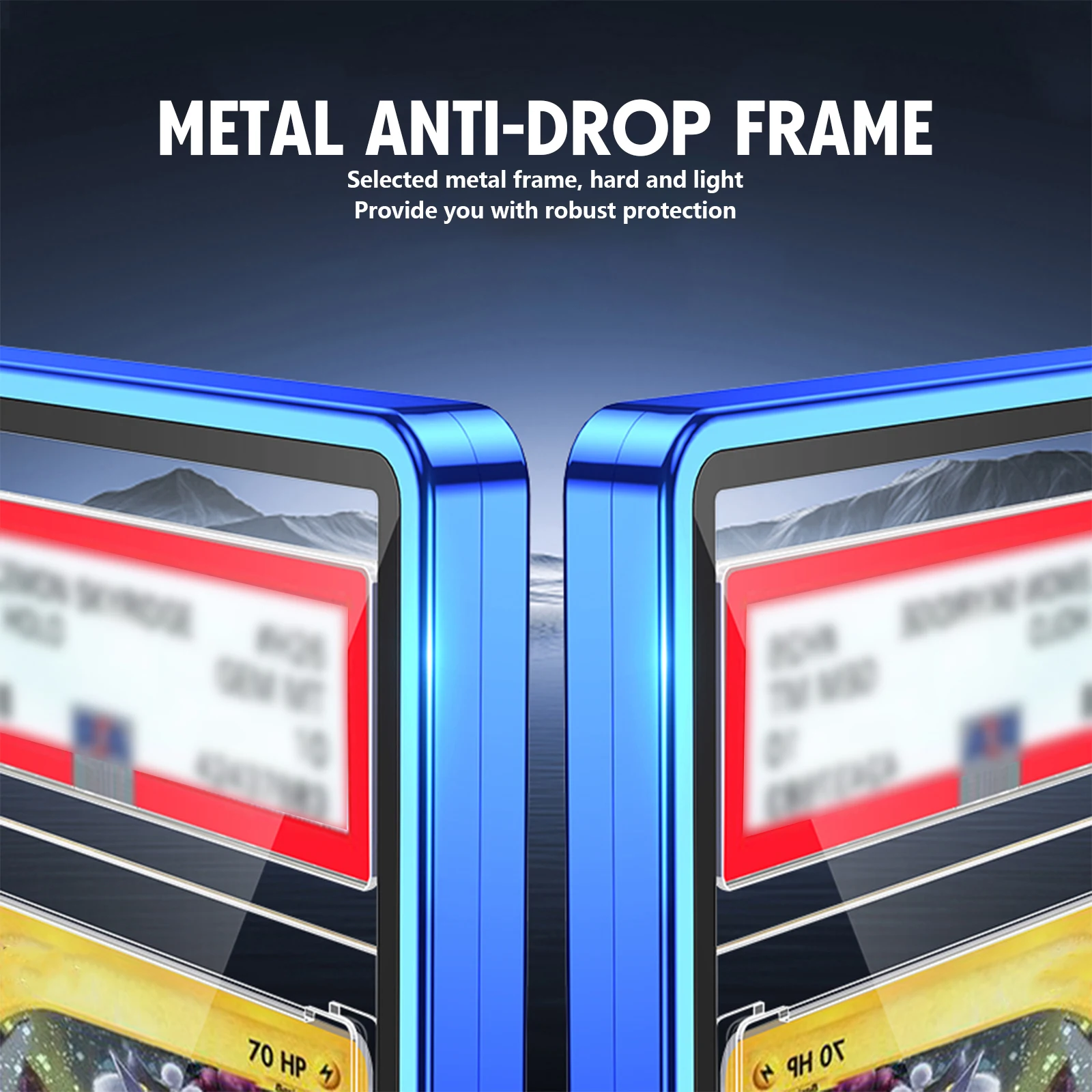 Gradient Color Metal Graded Cards Protector Case for PSA/BGS Slab, UV & Scratch Resistant Trading Card Magnetic Display Holder 5