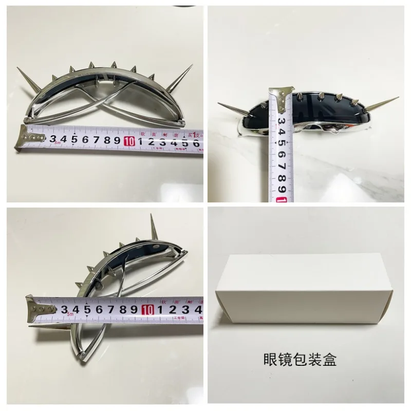 Cyberpunk Rivet Goggles - Retro-Futuristic Steampunk Mask with Interchangeable Lenses for Cosplay & Cycling Fashion (Unisex)