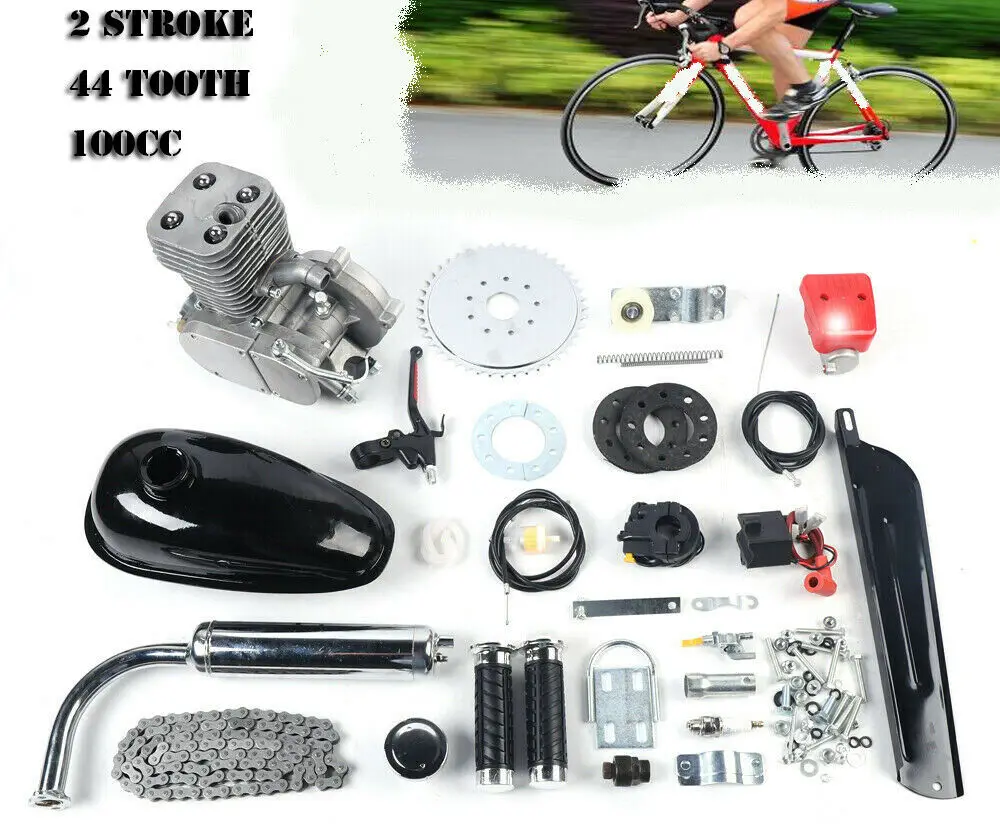 Samger 50/80/100CC Fahrrad Benzin Motor Teil 2-Stroke Gas Engine Kopf Set  Für DIY Elektrische fahrrad Mountainbike Gas Motor