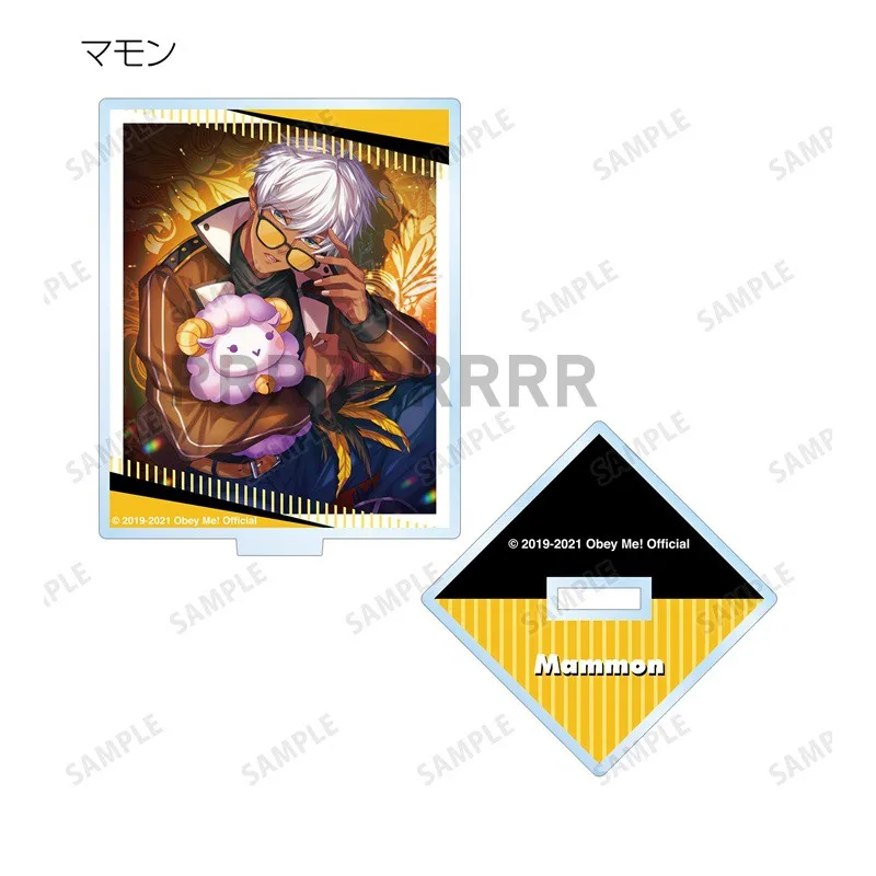 Фото Игра 2-Obey Me! Аниме Asmodeus Beelzebub Belphegor Lucifer Mammon Leviathan акриловая искусственная мини-фигурка модель стенд для куклы подарок №3