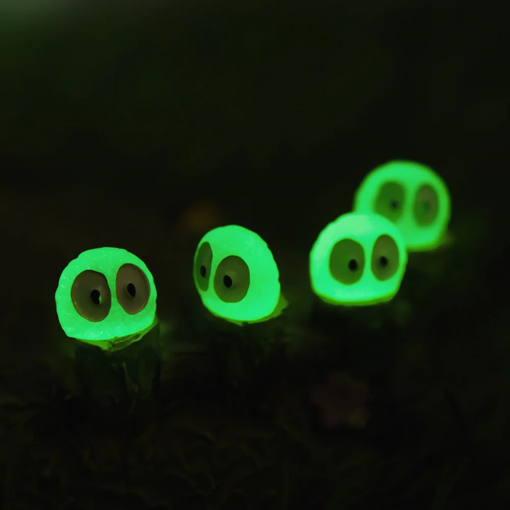 10Pcs Mini Luminous Briquettes Elfs Dust Sprite Micro Ornaments Small Coal  Ball Glowing Potted Ornament Miniature Garden Decor - AliExpress