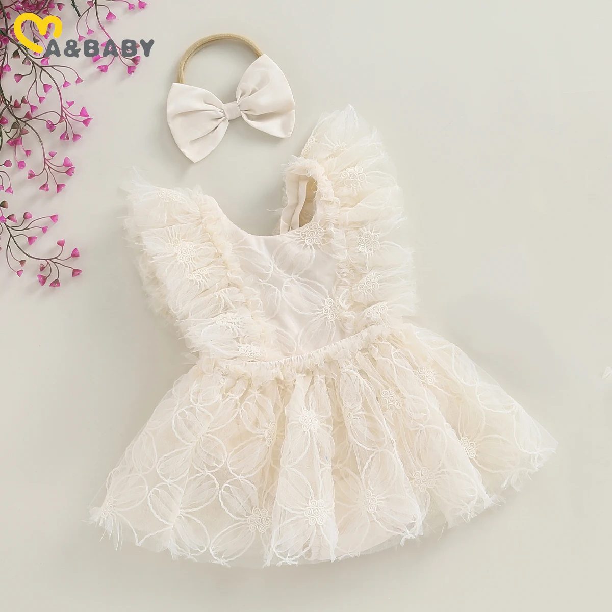 Monbebe Tiny Floral Glory Suit from Newborn Size _Green