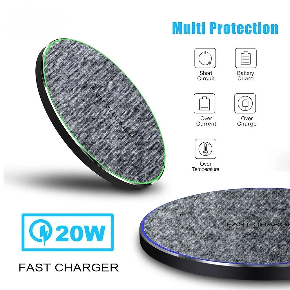 Wireless Charger 20W Qi Fast Charging Pad For iPhone 14 13 12 11 Pro XS X XR 8 Samsung S22 S21 Xiaomi