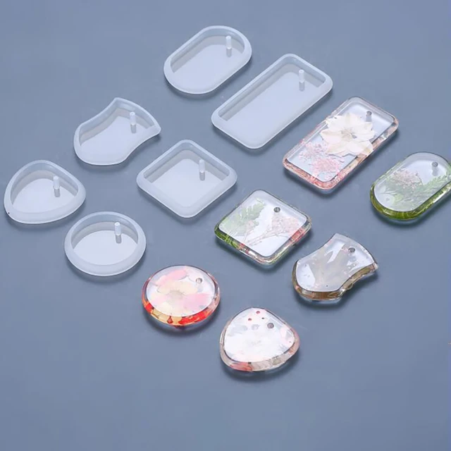 Pendant Making Set Epoxy Resin  Silicone Molds Making Keychain - 1/6/10pcs  Keychain - Aliexpress