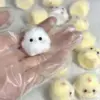 2Pcs Chicken Pinch Music Decompression Toys Mini Finger Sensory Pinch Slow Rebound Mud Feel Simulation Animal Chickens Pendant 4