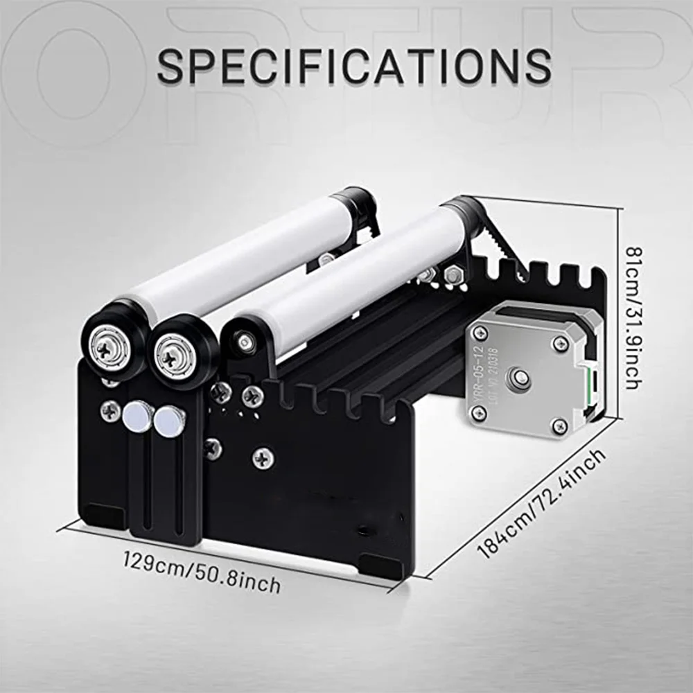 Ortur Laser Rotary Roller 360&deg; Cutter Engraver Y-axis Rotary Module Engraving Cylindrical Objects Cans Laser Cutting Machines