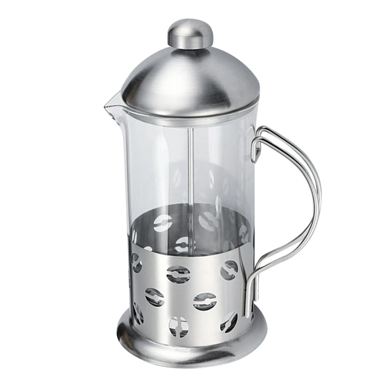 

French Press Coffee/Tea Brewer Coffee Pot Coffee Maker Kettle 350Ml Stainless Steel Glass Thermos For Coffee Drinkware