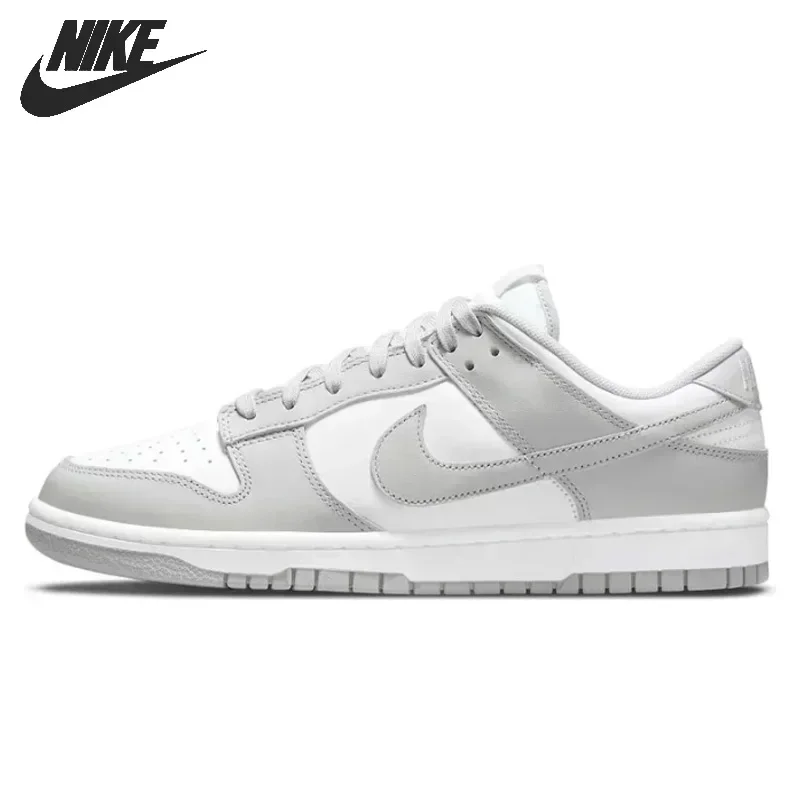 Nike Dunk Low Hommes Femmes Chaussures De Skateboard Classique Unisexe Cestini Gris Brouillard Dd1391-103