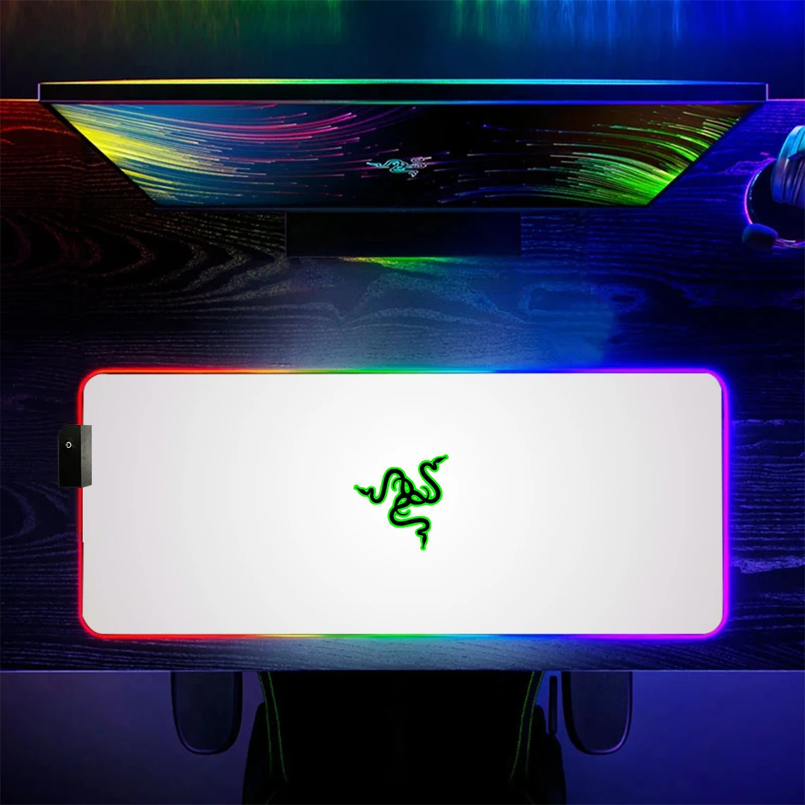 

Rgb коврик для мыши RAZER, игровой коврик для мыши, Большие Офисные аксессуары, Настольный коврик, Стич, клавиатура, игровые коврики, расширенный размер Xxl 900x400, коврик для ПК