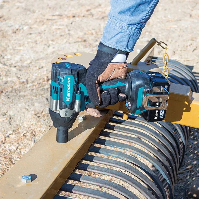 [1800N.M High Torque] Kamolee Tool DTW700 1800N.m Electric Impact Wrench 1/2\'\' Inch Compatible With Makita Battery