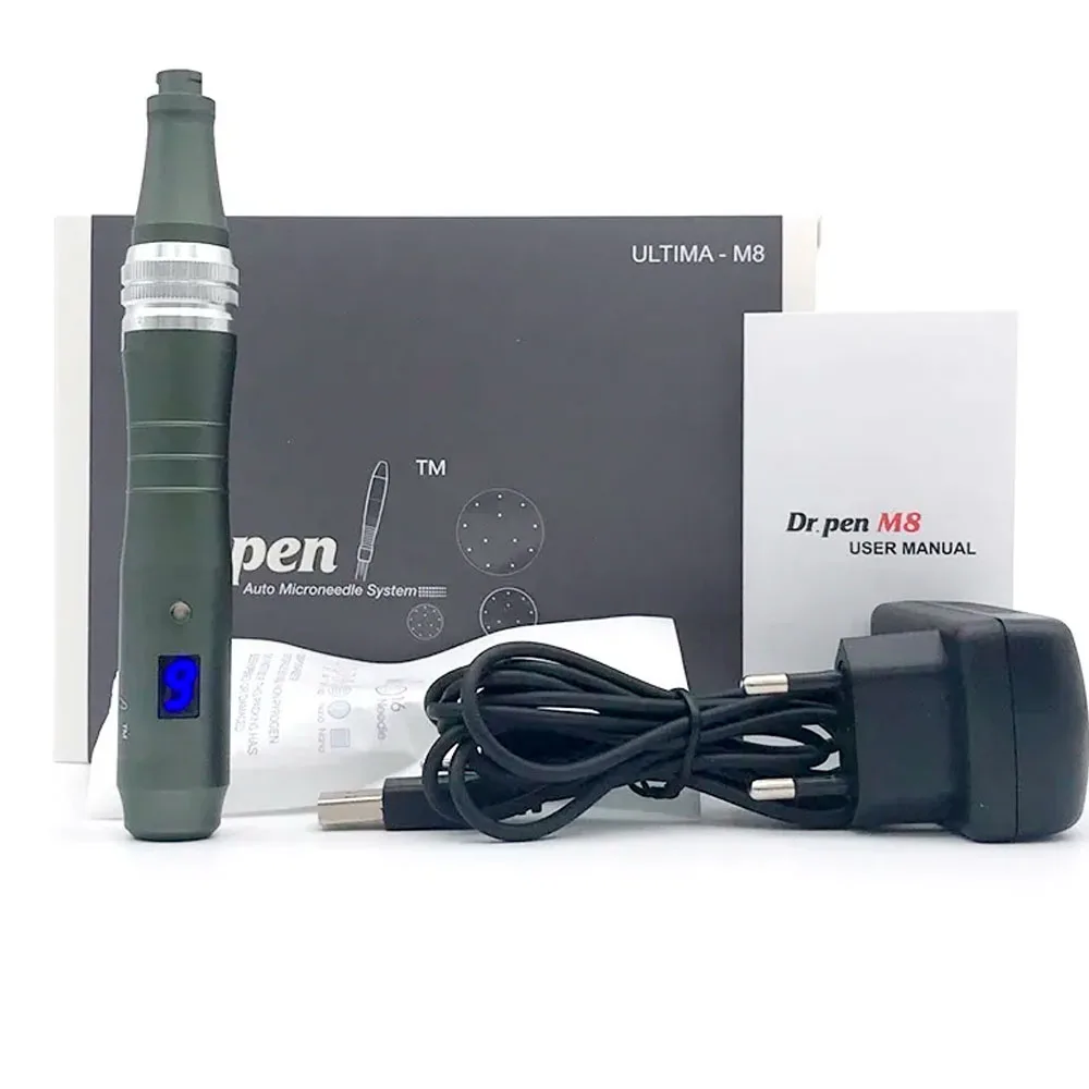 Dr. Pen-Caneta Microneedling Sem Fio, Caneta Derma, Caneta Auto, Kit de Ferramentas para Cuidados com a Pele para Rosto e Corpo, 22 Cartuchos, Ultima M8