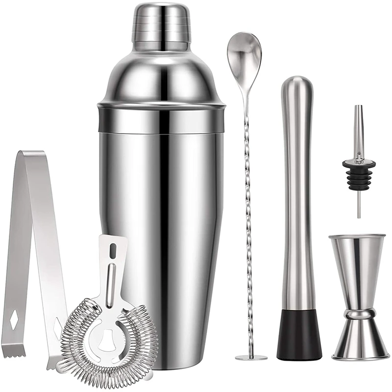 

Cocktail Making Set, Cocktail Shakers Capacity With Bar Accessories Made Of Stainless Steel Great For Home, Bar, Party