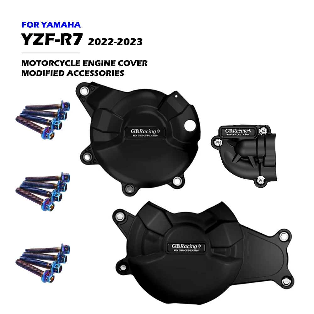 

GB Racing R7 Motorcycles Engine Cover Protection Case For YAMAHA YZF-R7 2022-2024 GBRACING Modified Accessories