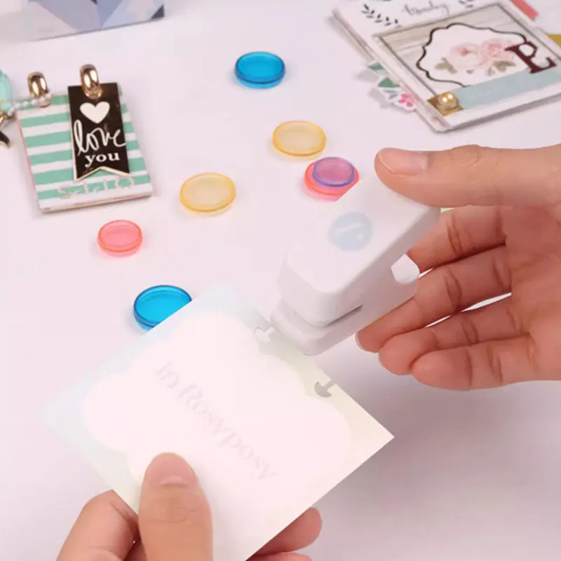 Single Hole Mushroom Hole Shape Punch for H Planner Disc Ring DIY Paper Cutter T-type Puncher Craft Machine Offices Stationery