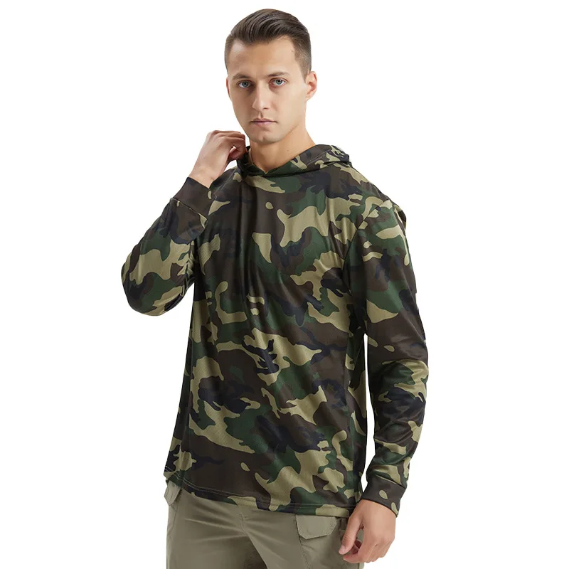

Men Tactical Military T Shirt Breathable Quick Dry Long Sleeve T-shirt Male Outdoor Sports Army Combat Camouflage Ropa hombre