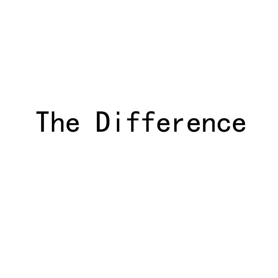 

Difference